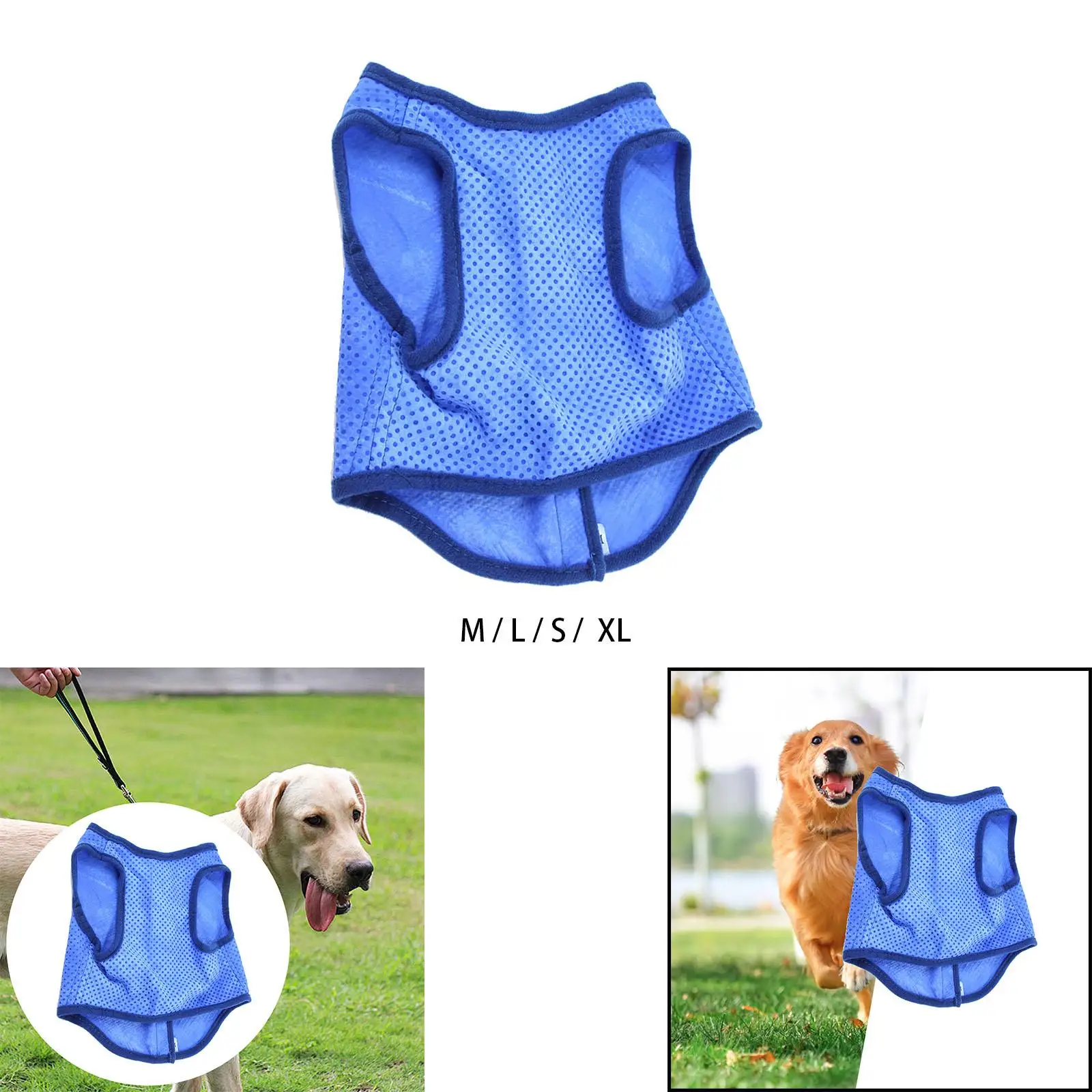 Dog Cooling Vest Comfort Small Medium Large Dogs Evaporative Ice Pet Vest Dog