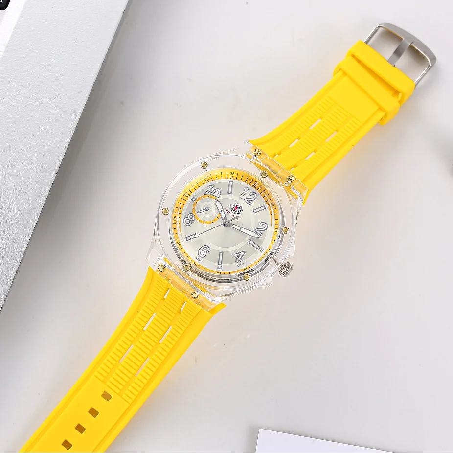 2024 New Fashion Men Luxury Watches For Students Silicone Jelly Casual Quartz Watch For Kids Relogio Masculino Male Wristwatches