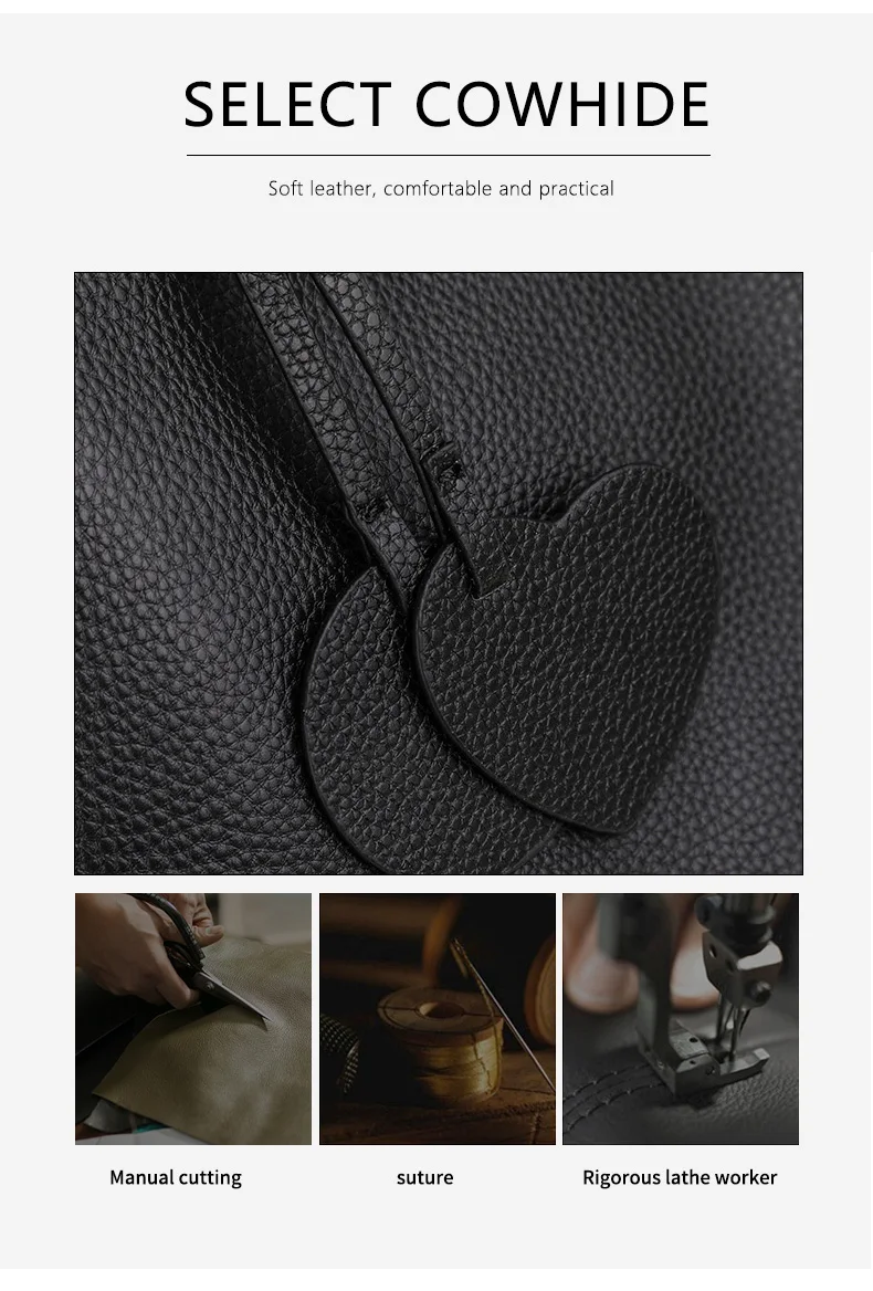 Großraumige Echtleder-Halbmondtasche aus Rindsleder, Halbkreis-Satteltasche, Nischendesign, Ein-Schulter-Unterarm-Handtasche – Detail 9
