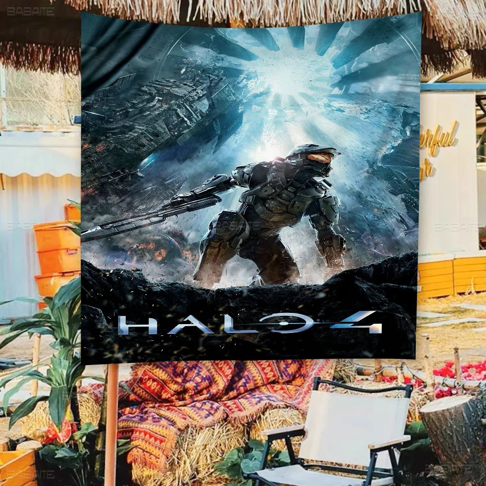 Game H-halo Hot Anime Chart Flag For Living Room Home Dorm Decor Art Home Decor Banner