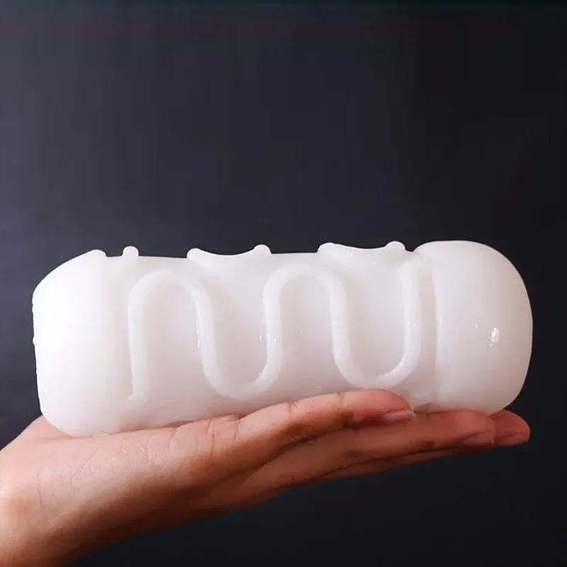 كأس استمناء للرجال مهبل واقعي مهبل جيب رجل استمناء حشفة اللسان كوب طائرة محمول مص ألعاب جنسية للرجال #6