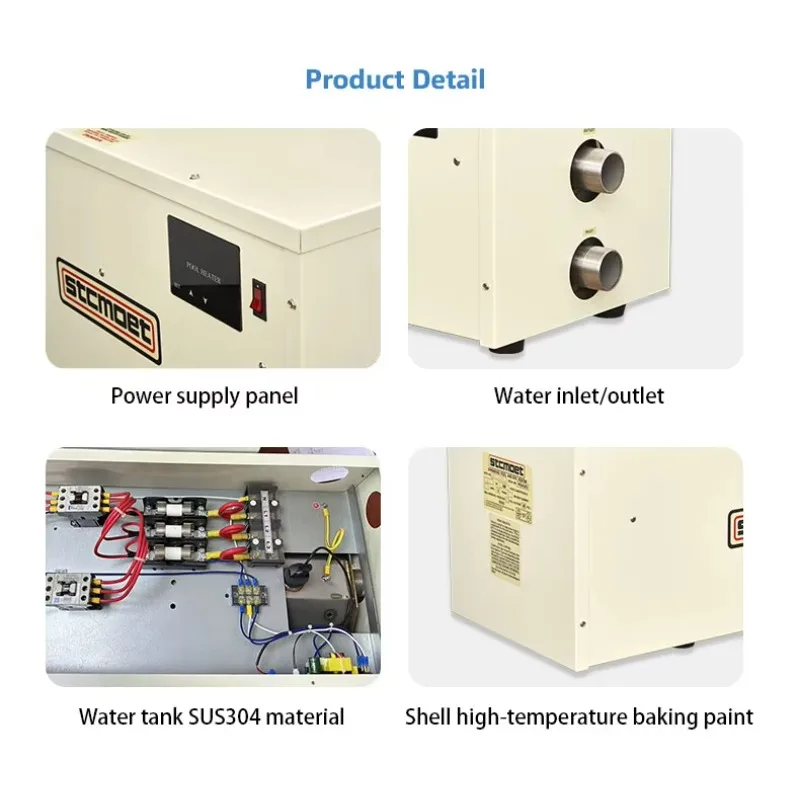 Sistema de calefacción de alta calidad, calentador de piscina, bomba de calor para natación, calentador de agua eléctrico para piscina de 380V 18-60kW