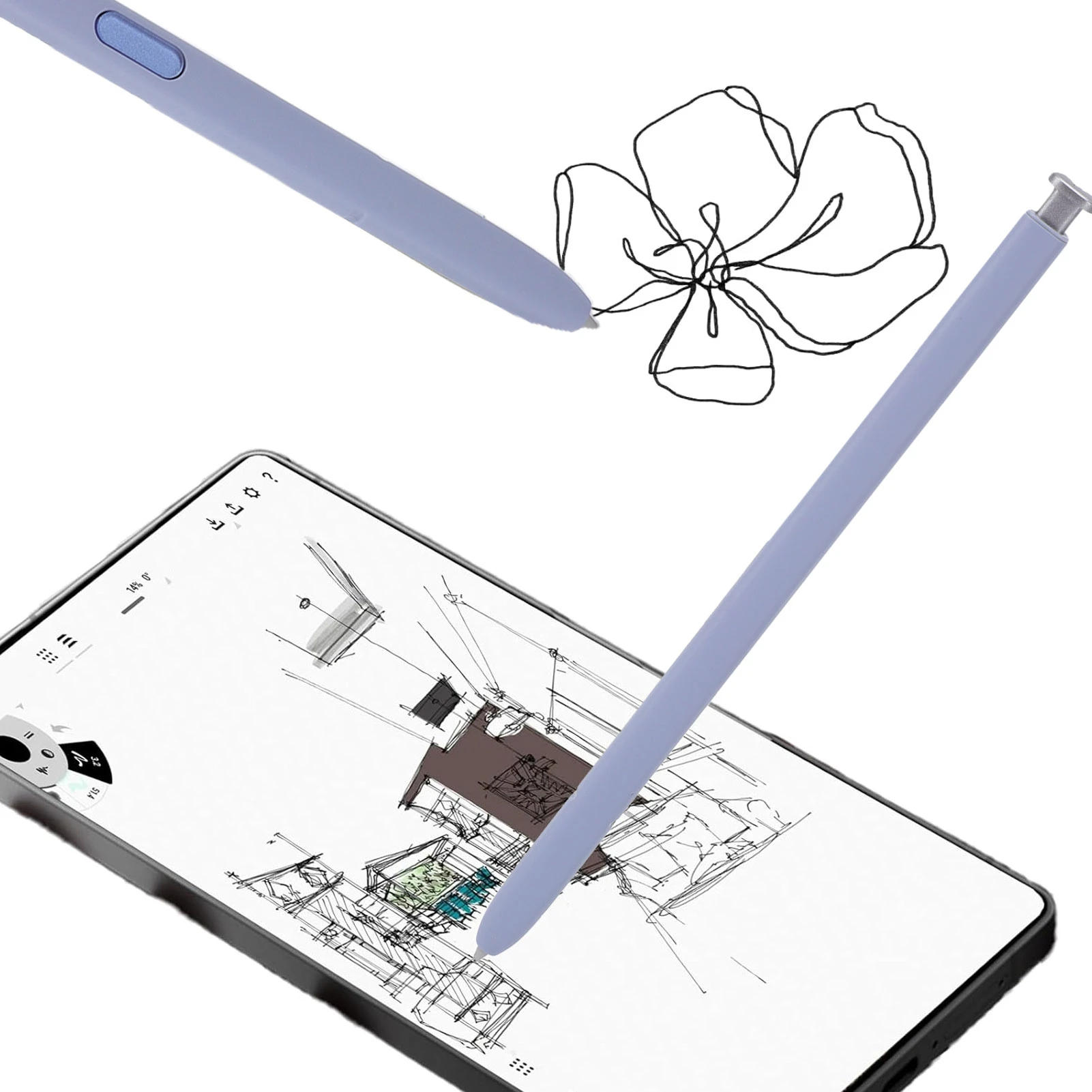 Pen Fit for Samsung  S25 Ultra 5G EJ-PS938BBEGUJ Replacement 4096 Pressure Levels with 5 Tips Nibs 1 Clamp