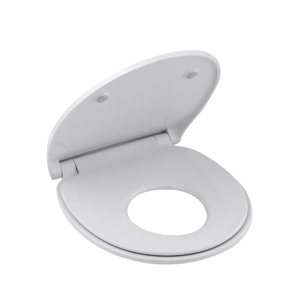 High Quality 2-In-1 Family Toilet Seats, 3pcs Slow Close with Detachable Kids Potty Training Seat, Durable Bathroom Training Aid