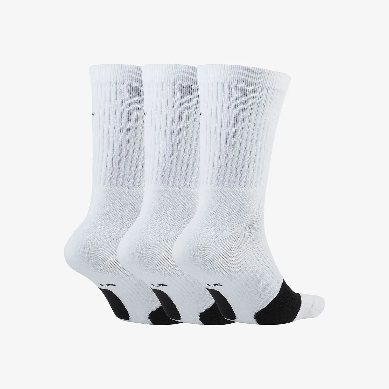 Oficjalne, autentyczne, męskie, oddychające skarpetki treningowe do koszykówki Nike, zestaw trzech par DA2123-100