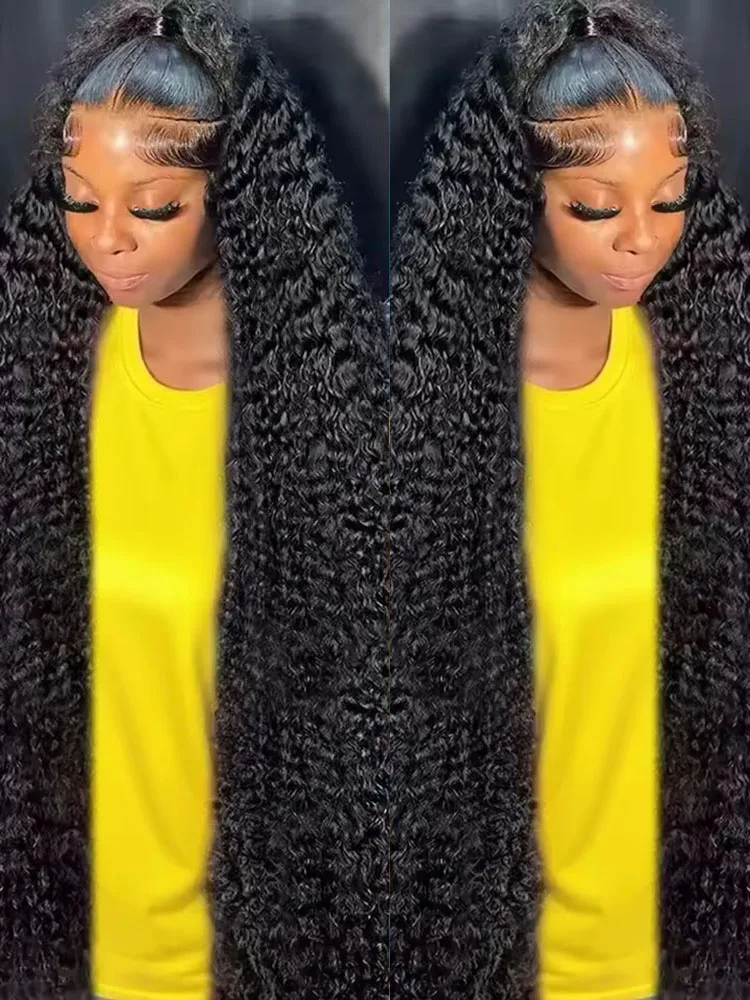 

Парики с прозрачной кружевной основой 13x4 и 13x6 HD для женщин, глубокая волна, 360-градусная водная волна, предварительно выщипанные, с кружевным фронтом, кудрявые, из натуральных человеческих волос