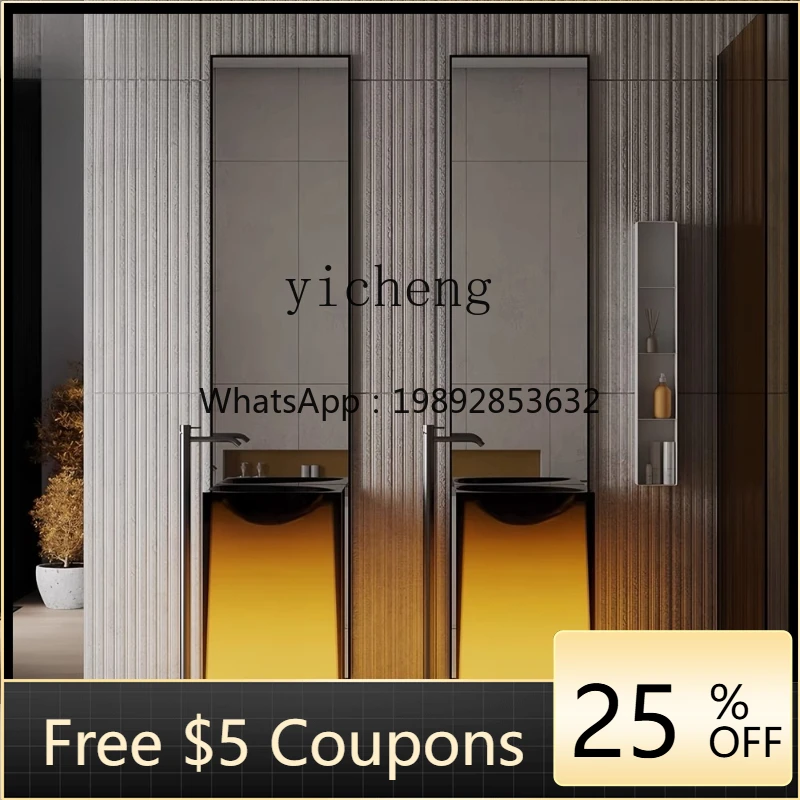 luminous integrated hand wash basin washbasin floor-to-ceiling bathroom cabinet column basin