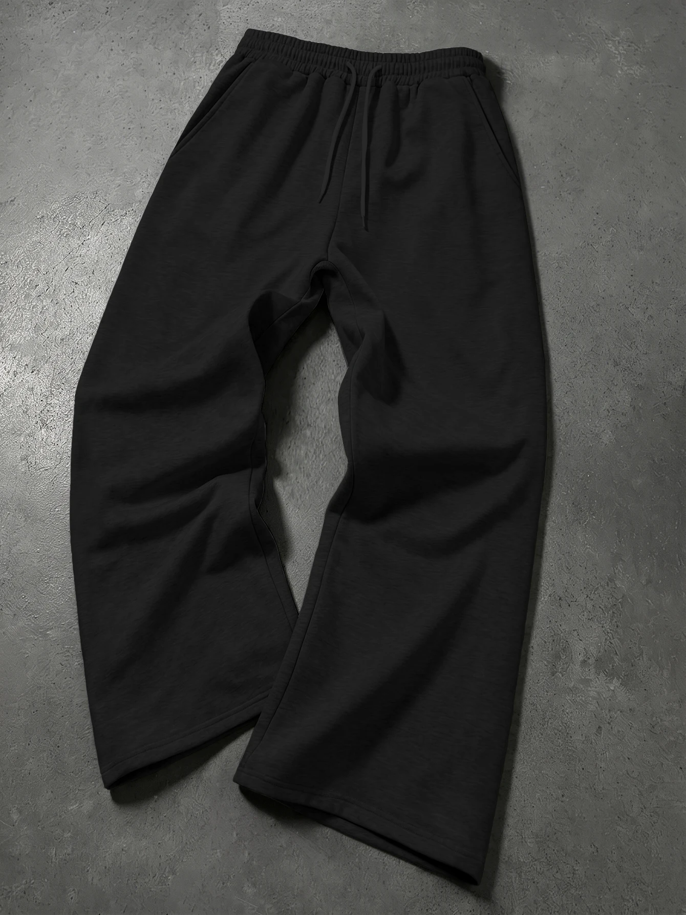Herren- und Damen-Sweatpants in Unifarben, weites Bein, Kordelzug, lockere, baggy Jogginghose, Streetwear, Freizeithose, S–2XL – Detail 3