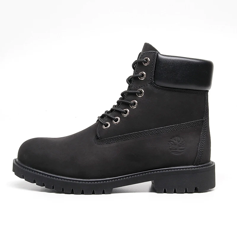 

Bla Top Layer Cowhide Boots Men's High Top Thi Bot Waterproof Briti Sle Workwear Spring Autumn Seasonal Wear