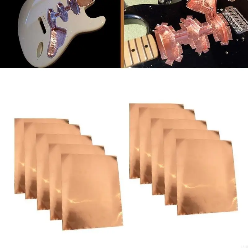   5Pcs Guitar Copper Foil Tape Adhesive Shielding Tape for Guitar Shielding