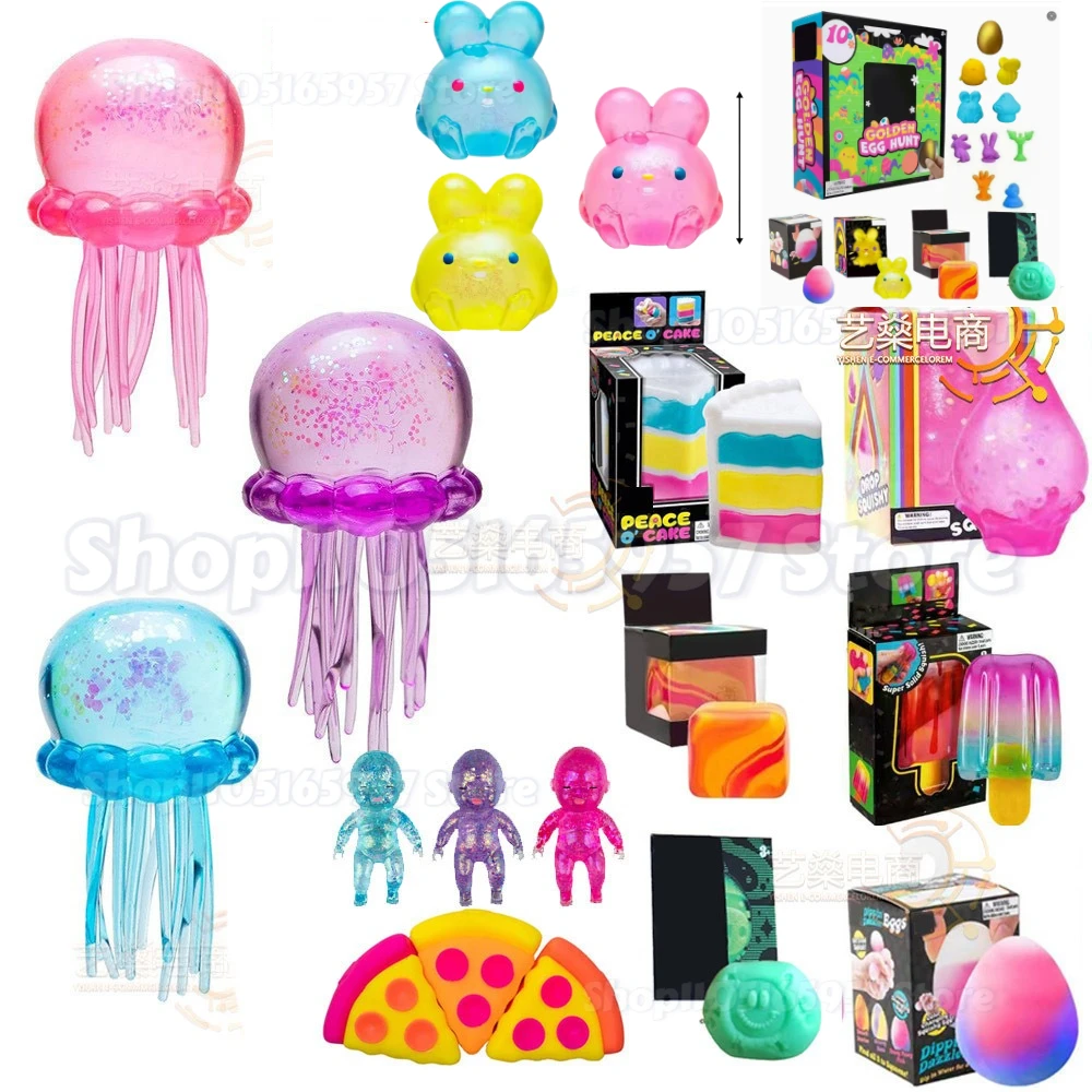 

Nee-doh Nice Cube Easter Egg Golden Egg Treasure Hunt Fidget Toys Squeeze Toy Anti-stress Sensory Pinch Toy Gift For Kid Adults