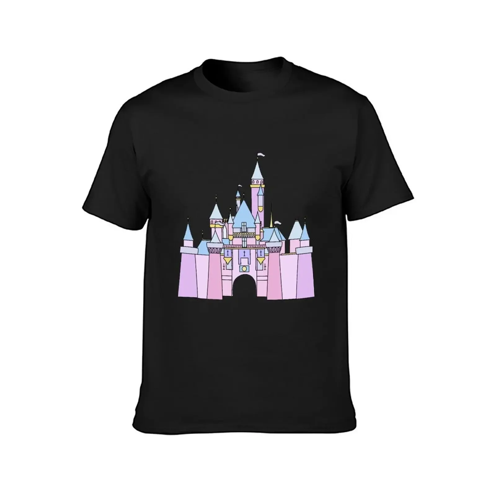 Pastel Princess Castle T-Shirt summer 2025 Funny t-shirts luxury clothes men