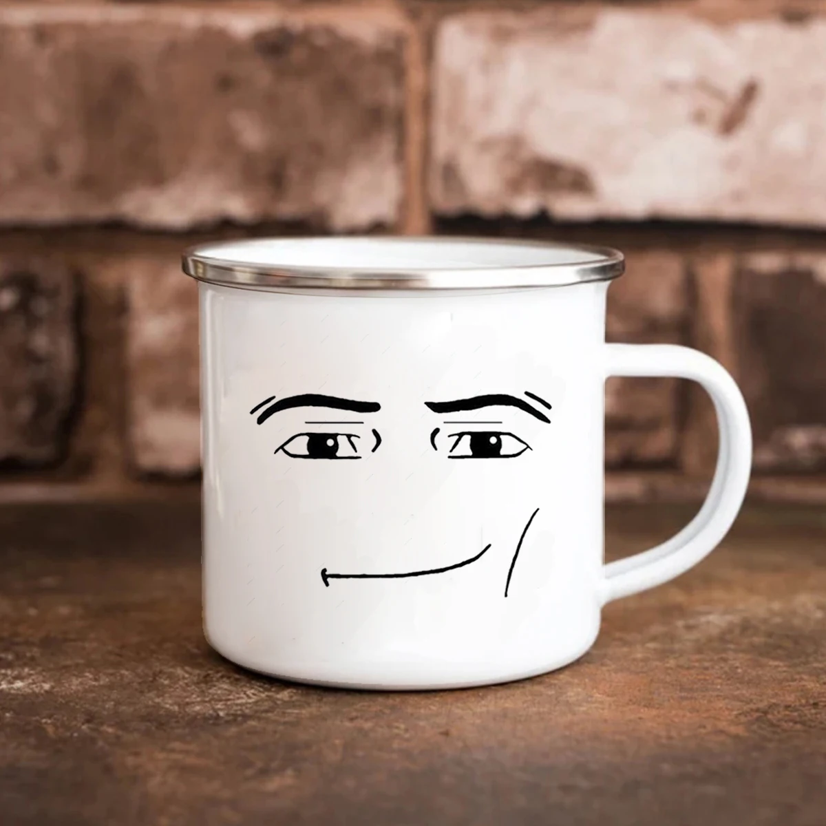 Woman Face Mug Funny Man Enamel Mug Woman Face Travel mug Coffee Mug Cute Gamer Birthday Gift