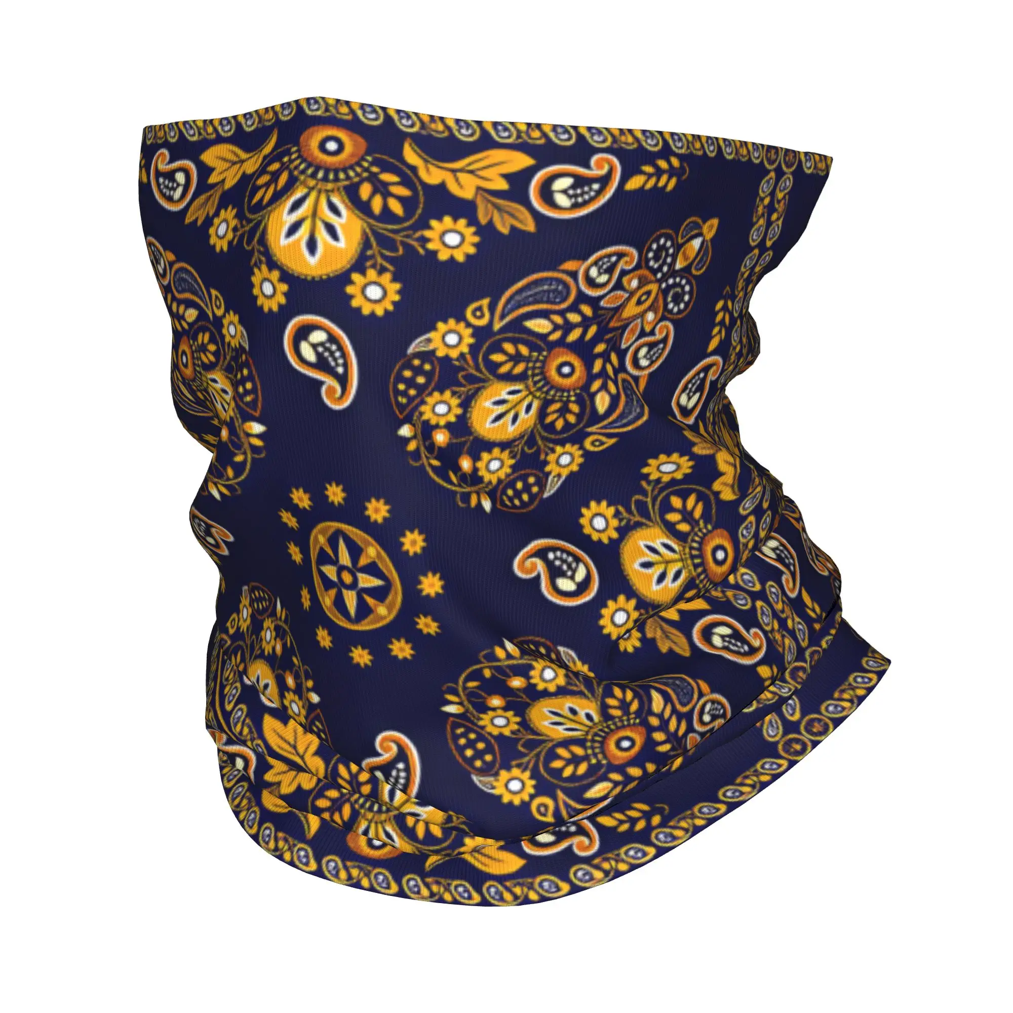 Outdoor Sports Balaclava Paisley Pattern Mask Soft Motorcycle  Face Masks y2k Cool Running Travel Anti-UV Scarves