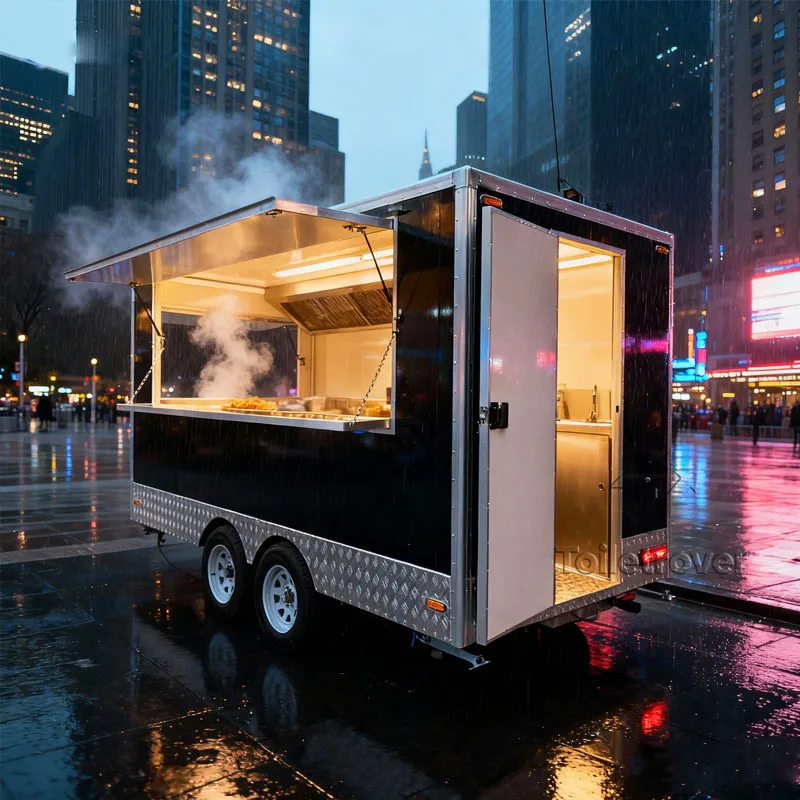

Customization High Quality Food Truck Coffee Trailer Boba Tea Soft Cold Drink Milkshakesfood Trailer With Full Kitchen In Usa