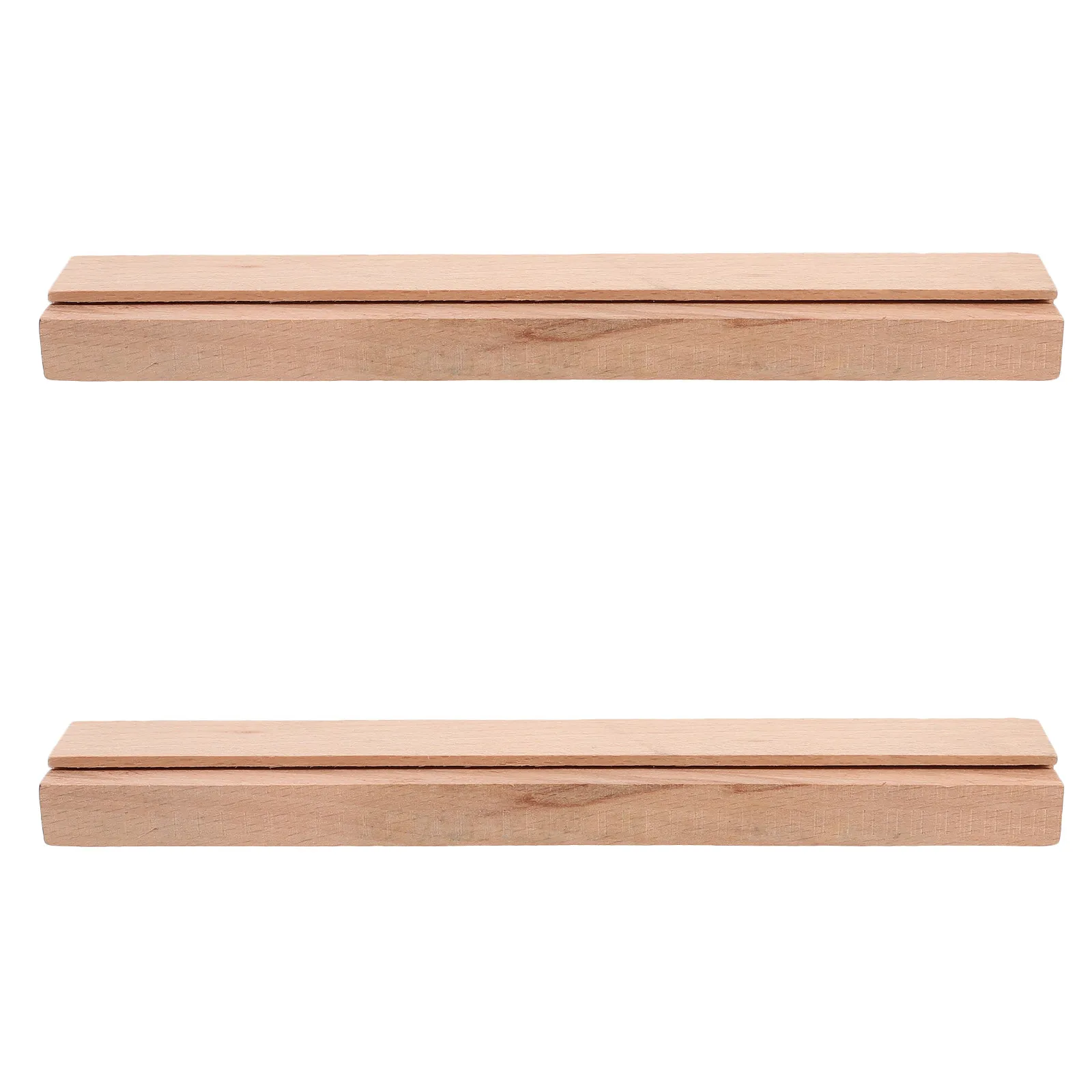 2Pcs Wood Drawer Slides Solid Wood Replacement Traditional Center Guide Track for Dressers Kitchen Cabinets Furniture Smooth