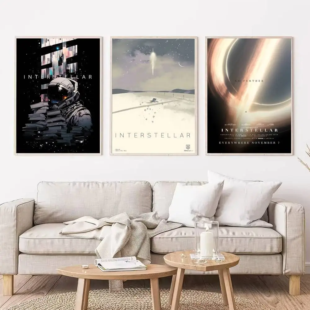 بين النجوم الكلاسيكية الخيال العلمي فيلم DIY لزجة ملصق مقاوم للماء ورقة ملصق مقهى بار ديكور المنزل #4