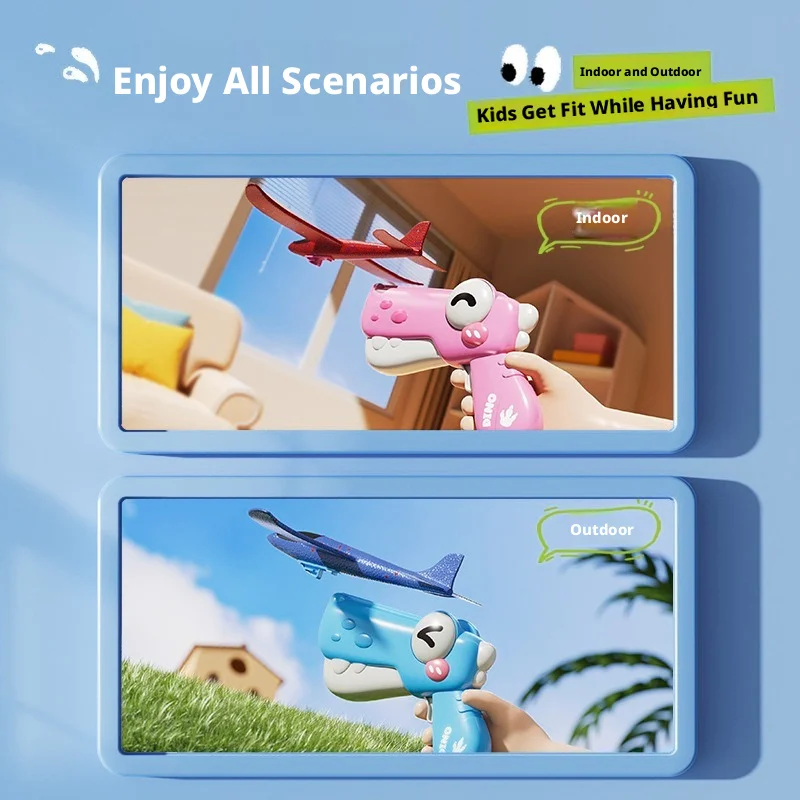 New Dinosaur Foam Airplane Lau - Catapult Launcher Toy 评论和价格