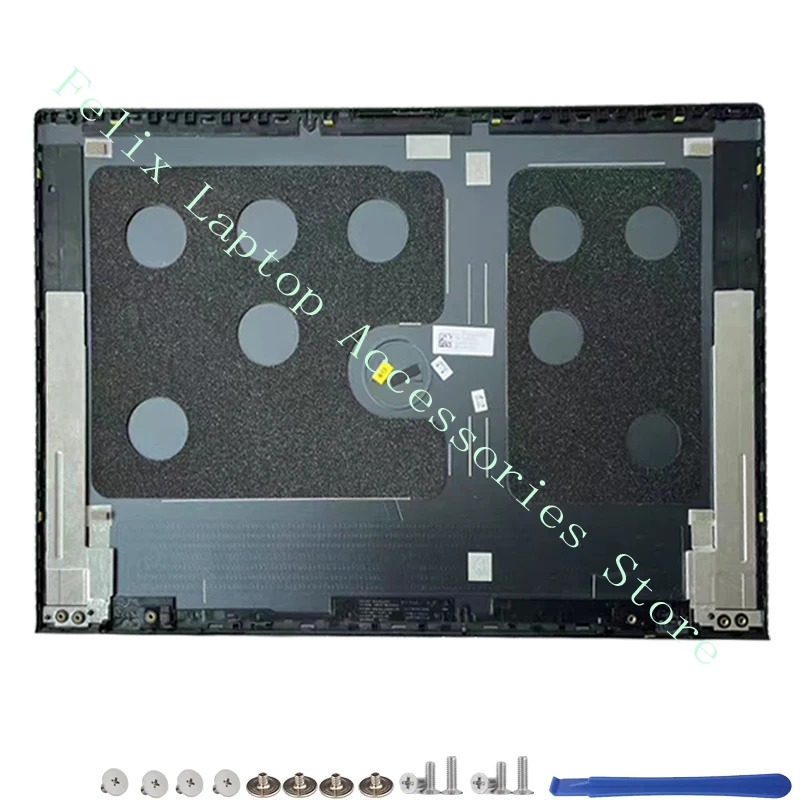 Imagem -02 - Lcd Tampa Traseira para Dell Inspiron 16plus para Laptop Frente Descanso de Palma Teclado Tampa Inferior Tampa da Dobradiça Cinza e Azul