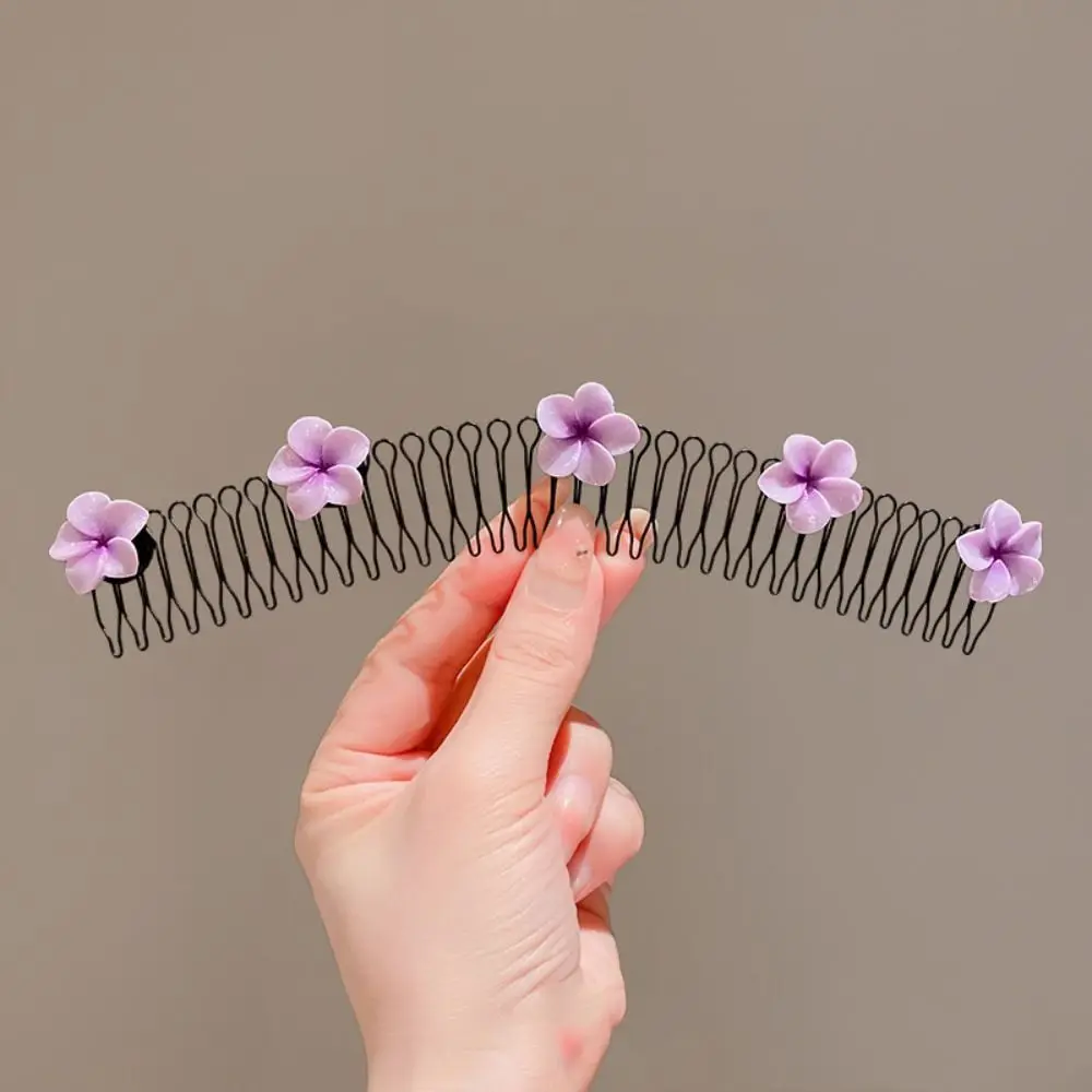 

Spring U Shape Hair Styling Comb Headband Fixed Combs Invisible Extra Hair Holder Hair Accessories Flower Flower Hairpin Women