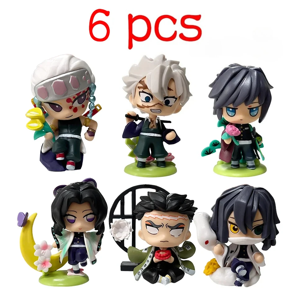 Q-Version Demon Slayer Anime Sitzende Geisterpuppe Tanjiro Nidouzi Inosuke Zenitsu Puppe Actionfigur Spielzeug Weihnachts- und Geburtstagsgeschenk – Detail 20
