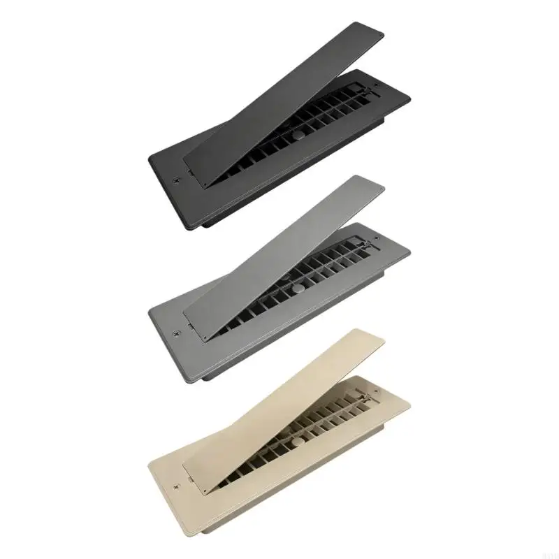 Floor Grille Cover, 2 x 10 in Metal Center Grille with Two Detachable Sections for Mobile Interior Care and Routine M4YD