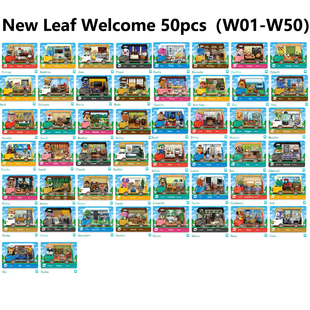 ACHN For Leaf Animal Crossing Lock Amxxbo card NS Switch Animals Crossing New Horizons Welcome Amibo cards Ankha Marshall