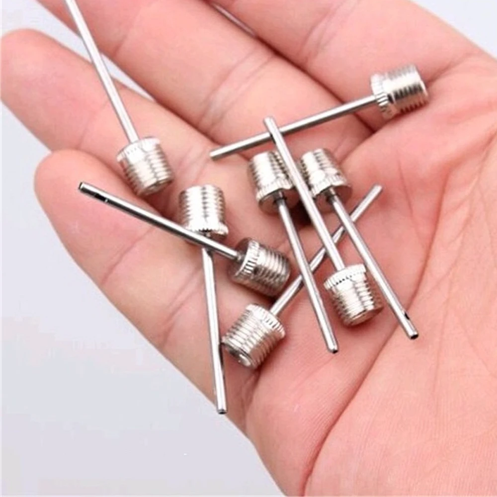 5/10pcs Sport Ball Inflating Pump Needle For Football Basketball Soccer Inflatable Air Valve Adaptor Stainless Steel Pump Pin