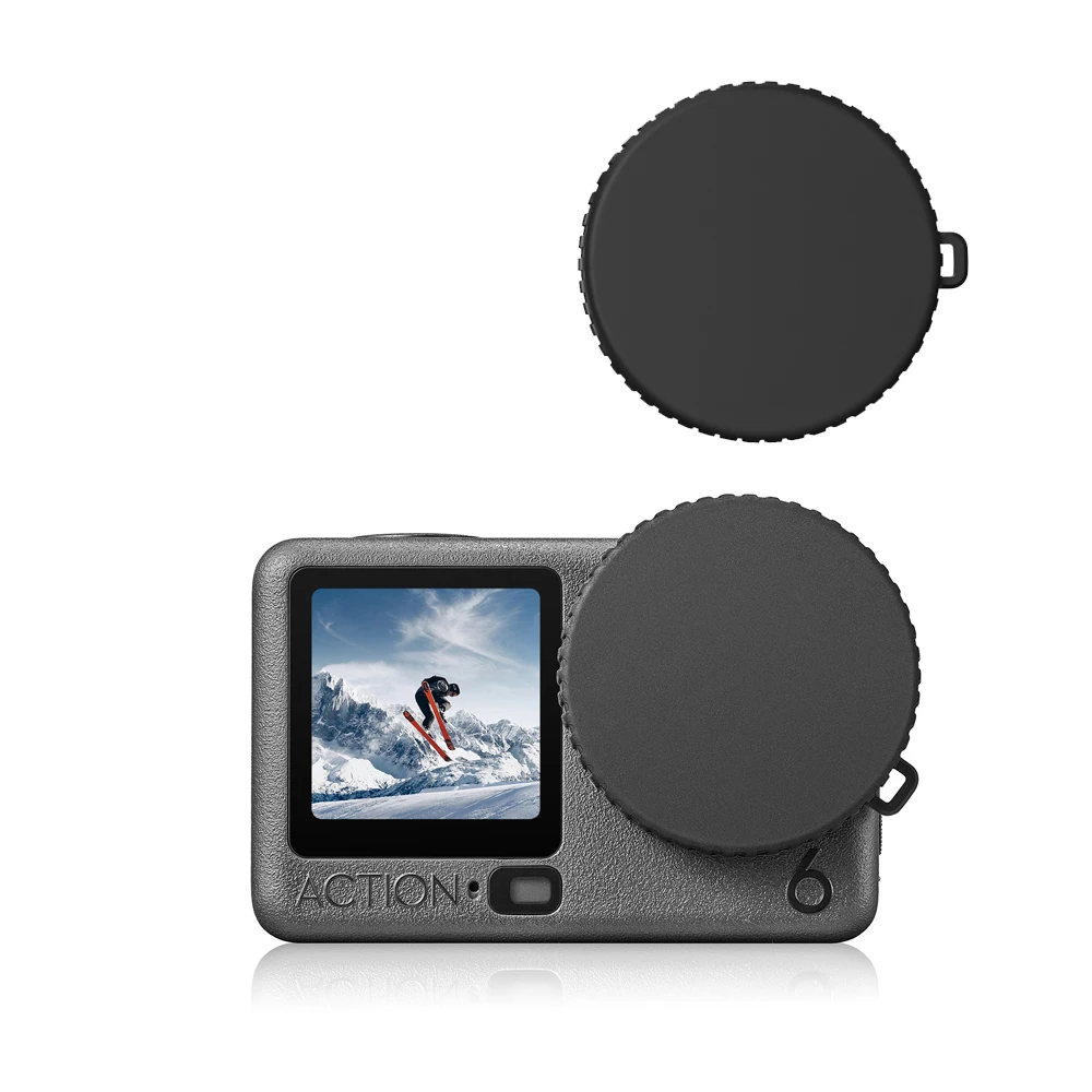 

Silicone Lens Cap For DJI Osmo Action 6, Camera Lens Cap Cover Dustproof Camera Lens Protective Cover for Action6 Accessories