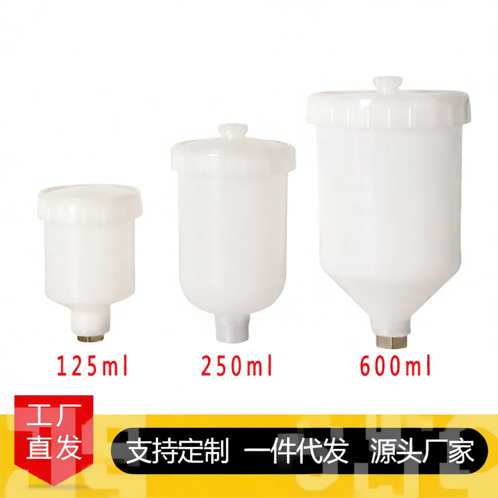 Universal Plastic Paint Cup Connector For Airbrush Spray Gravity Feed Reservoir Durable Crafting Painting