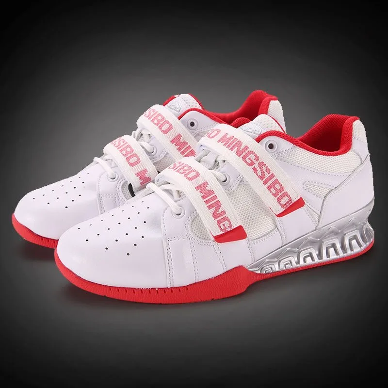 أحذية رياضية احترافية لرفع الأثقال للرجال في الأماكن المغلقة، أحذية سحب صلبة من الجلد قابلة للتنفس، أحذية تدريب رياضية للرجال #6