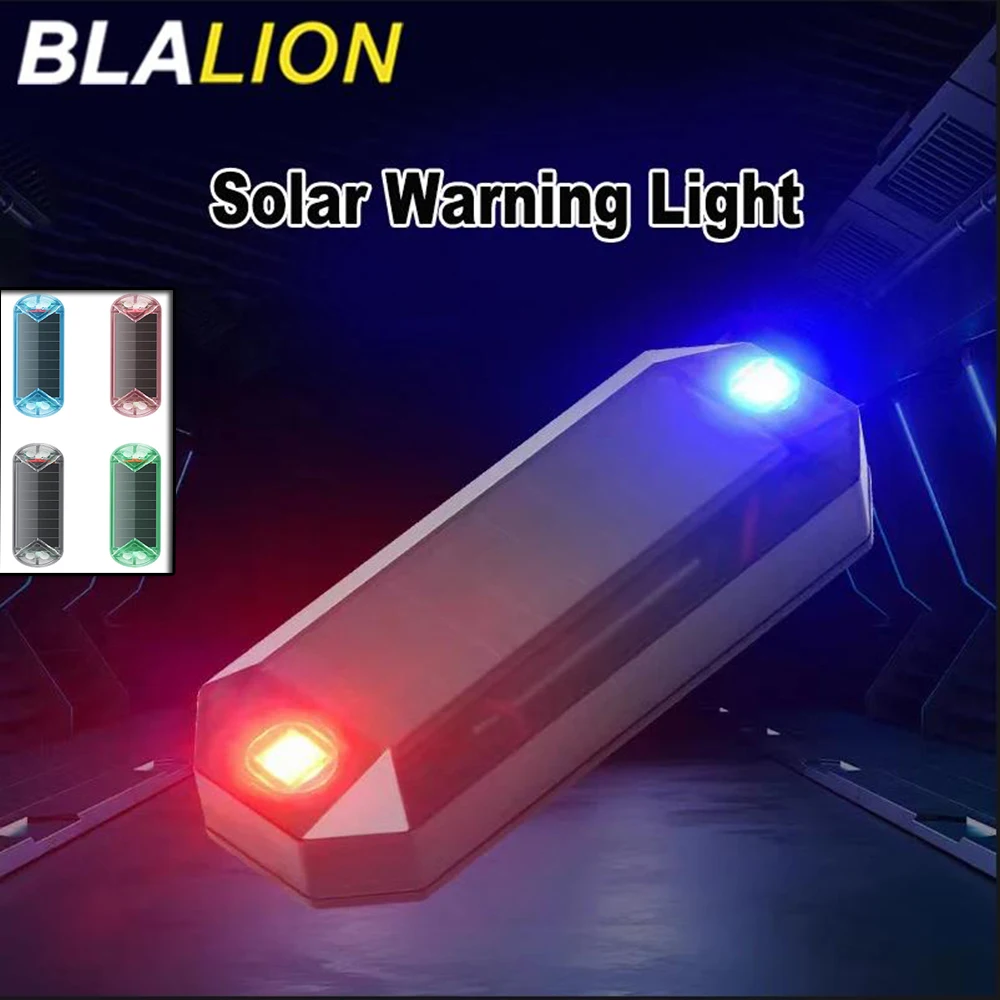 Car Solar LED Warning Light Night Ride for Motorcycle Electric Vehicle Bicycle Tail Light Anti-rear Strobe Warning Light tools