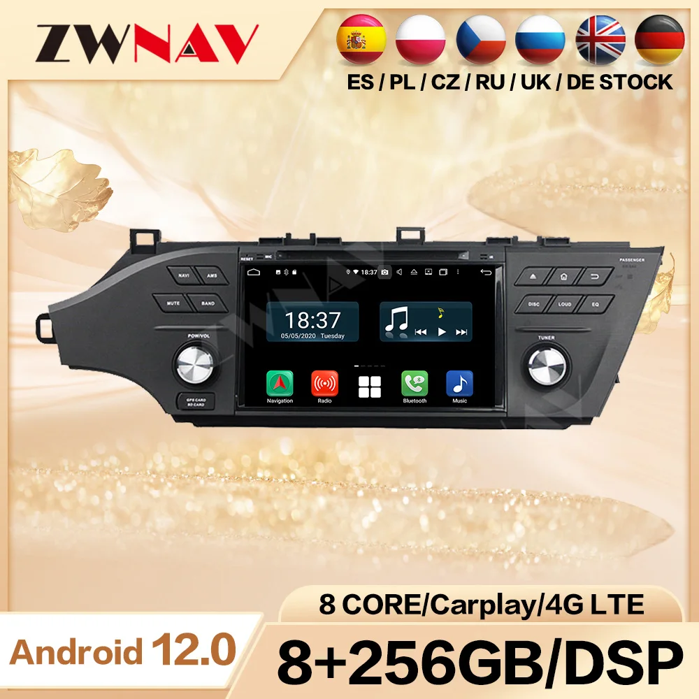 

For Toyota Avalon 2014-2018 Carplay Car Radio 2 Din Android 12 Automotive Screen Multimedia Auto GPS Audio Head Unit Stereo