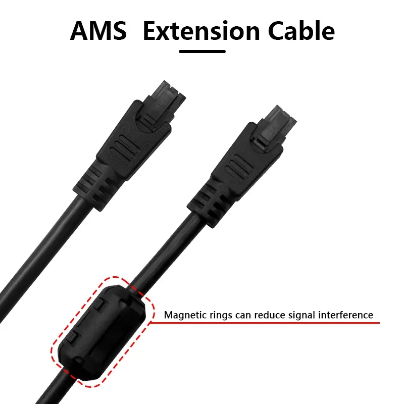 1M /2Meter X1/P1/H2D Series 6pin/4pin Data Cable AMS HUB/AMS Lite Connection AMS For Bambulance lab X1C P1S P1P A1 A1mini H2D