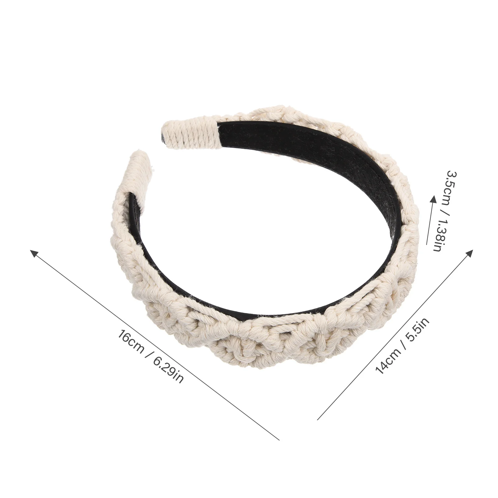 

Wide Braided Headband Soft Cotton Rope Women Hairband Face Washing Hair Accessory Decorative Vintage Style Braid Headband