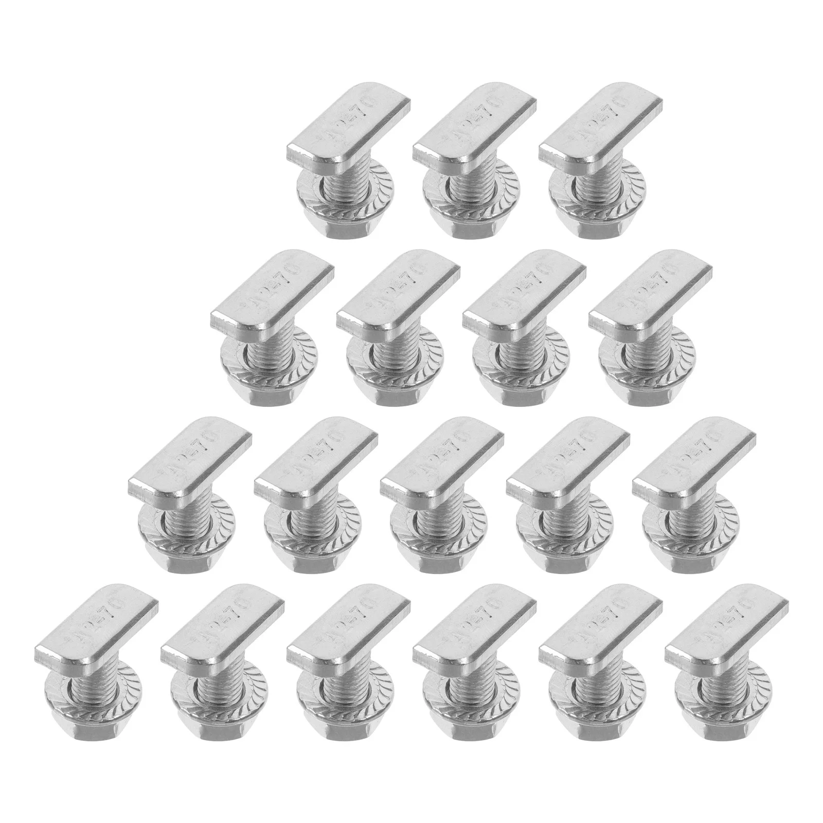 

20 set Hammer Head Screw Kit Stainless Steel Locking Tooth Nut External Flange Drive Fasteners Bolt Set For Versatile
