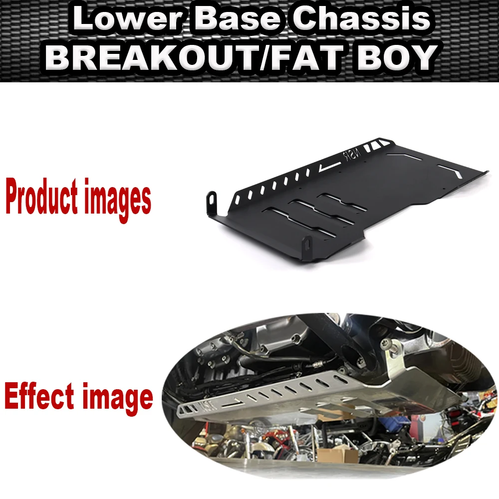 

FOR Motorcycle Accessories Skid Plate Lower Engine Base Chassis Guard Protection Black For Harley BREAKOUT FAT BOY 2018-2024