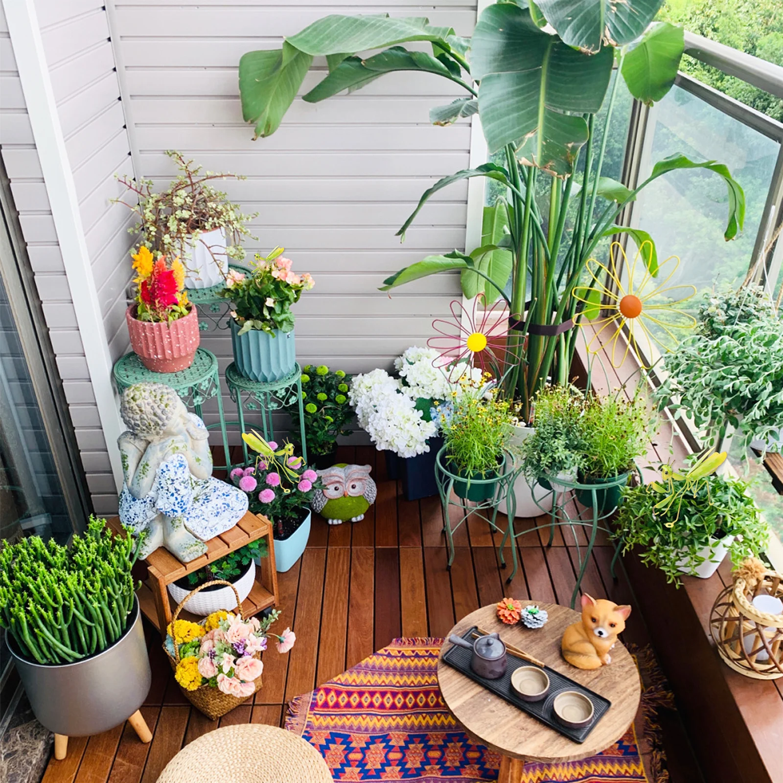 

3 pcs Mantis Wall Hanging Decor Metal Garden Ornament Yard Adornment Wall Art For Patio Living Room Children'S Room Garden Decor