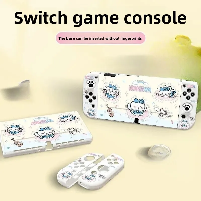 Case For Nintendo Switch Oled And Switch 2 Matte Anti Fingerprint Protective Cover With Joy Con Grips Chiikawa Anime Kawaii Gift - view 4
