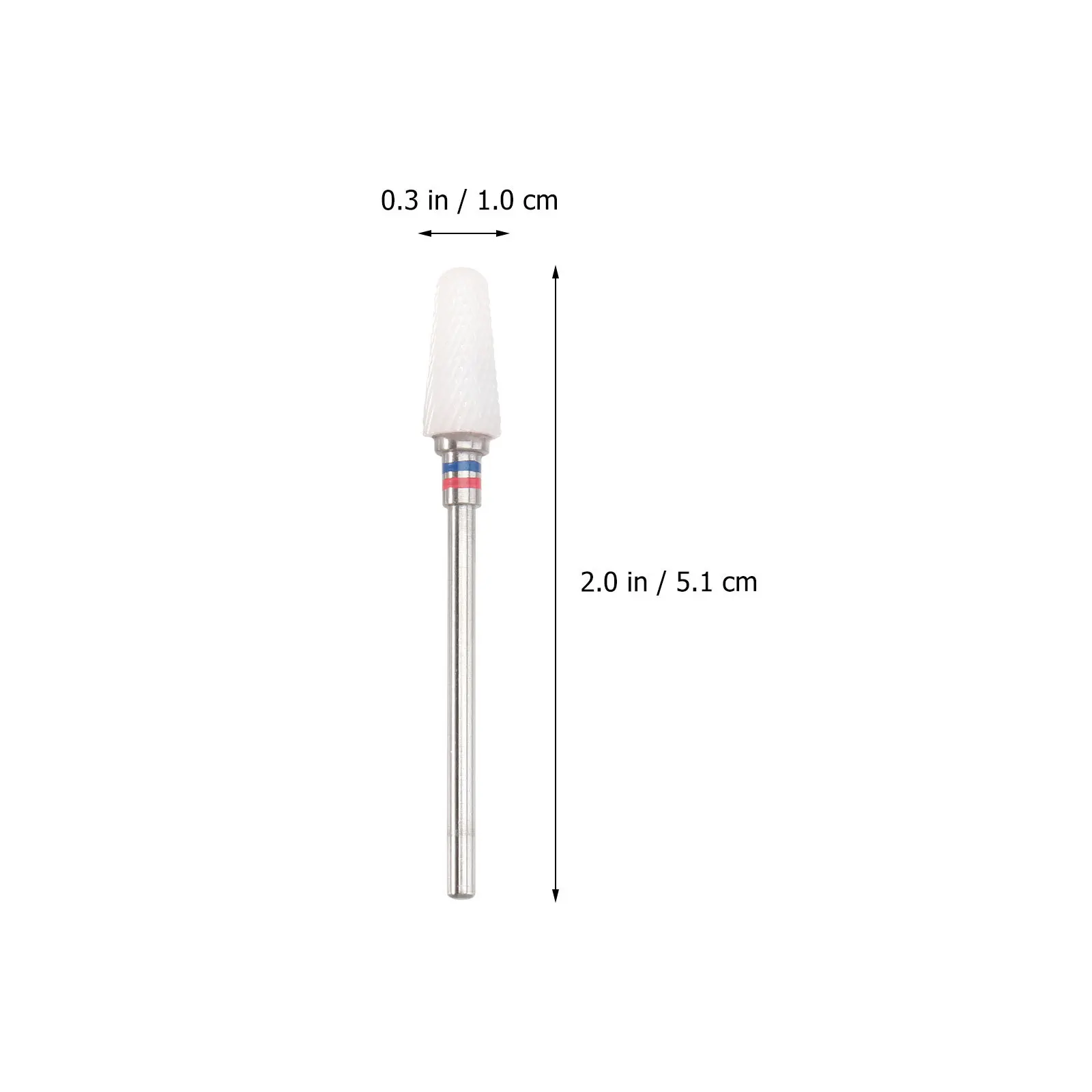 5 قطعة مسمار السيراميك لقمة ثقب آلة تلميع أداة رأس مطحنة ل مانيكير باديكير إزالة الجلد الميت مقاومة للاهتراء #3