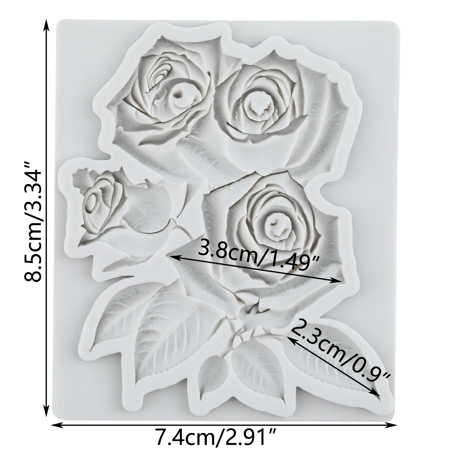 Rose Flower Silicone Molds Rose Eye Fondant Cake Decorating Tools Cupcake Topper Chocolate Craft Gum Paste Polymer Clay