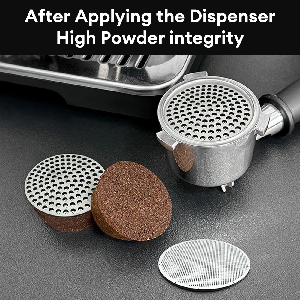 51/53/58mm Filtro Caff￨ Schermo Espresso Puck Schermo Doppio Strato Metallo Caff￨ Riutilizzabile Filtro per Barista Coffee Making