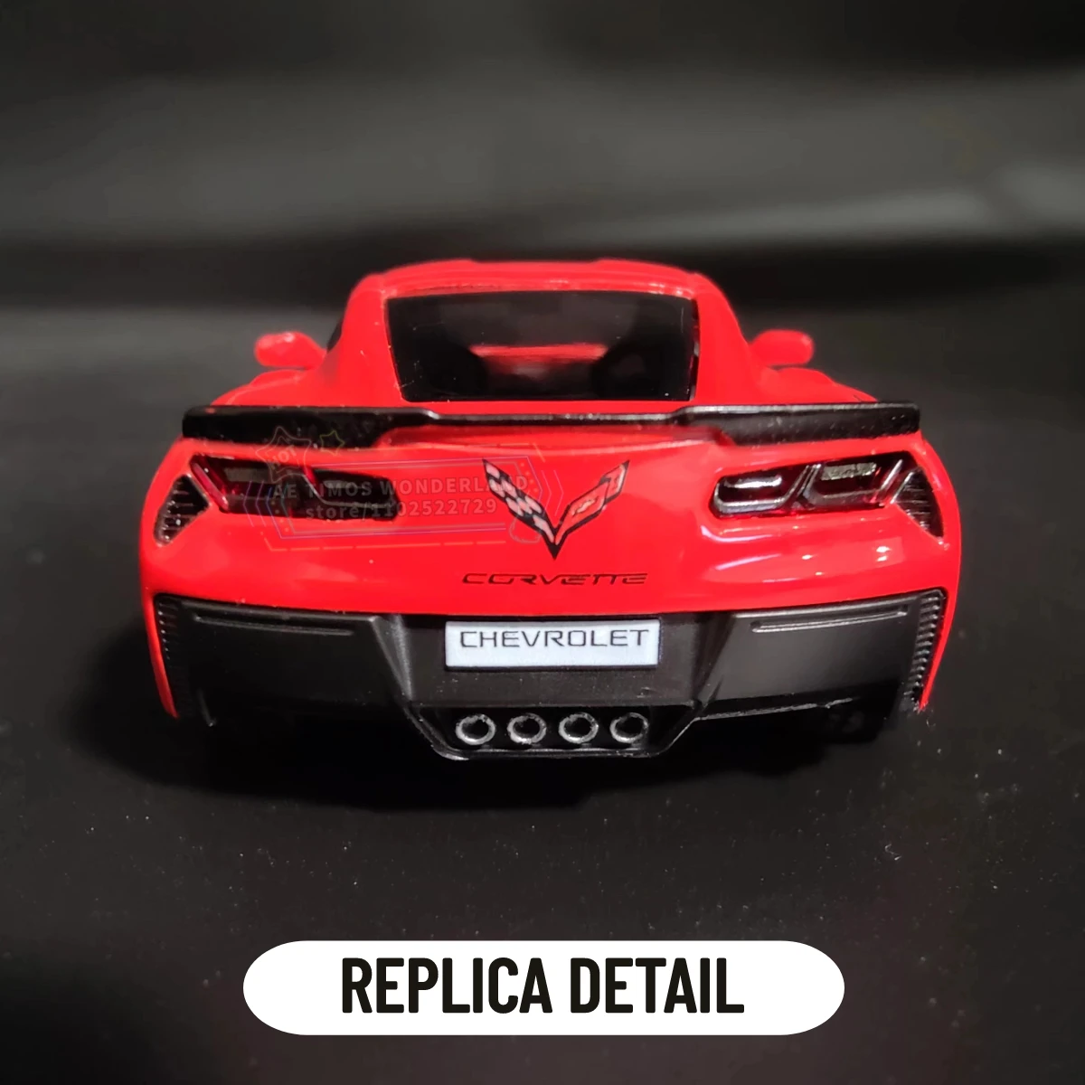 Chevrolet Corvette C7 Replica 1:36 Scale Car Model Miniature Art Figure Metal Diecast Vehicle Home Office Decorative Ornament