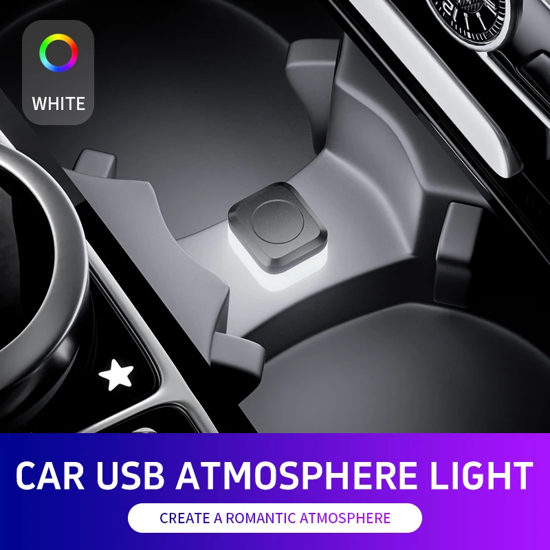 1x Auto USB Led Licht sfeerlamp Plug Play Universele LED interieur Sfeerlicht Auto Leeslamp Decoraties Decoratieve Strip