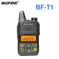 1/2Pcs Baofeng Mini Walkie Talkie BF-T1 UHF 400-470MHz Portable 5W Two Way Radio1500mAh 20CH Transceiver For Kids Gifts
