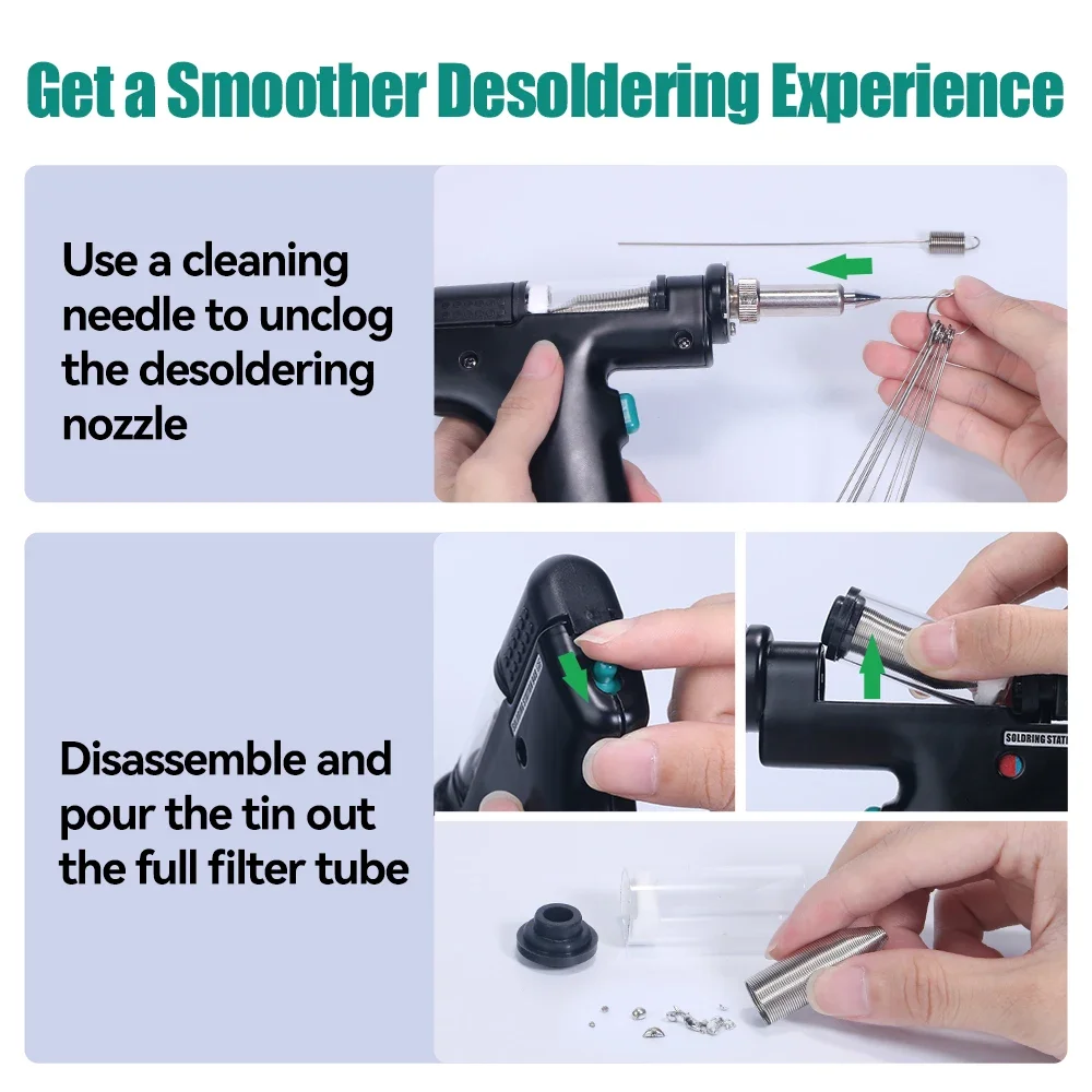 YIHUA 948-II Soldering Station Hot Air Gun Soldering Iron Suction Pen Desoldering Stations 4 In 1 Intelligent Soldering Stations
