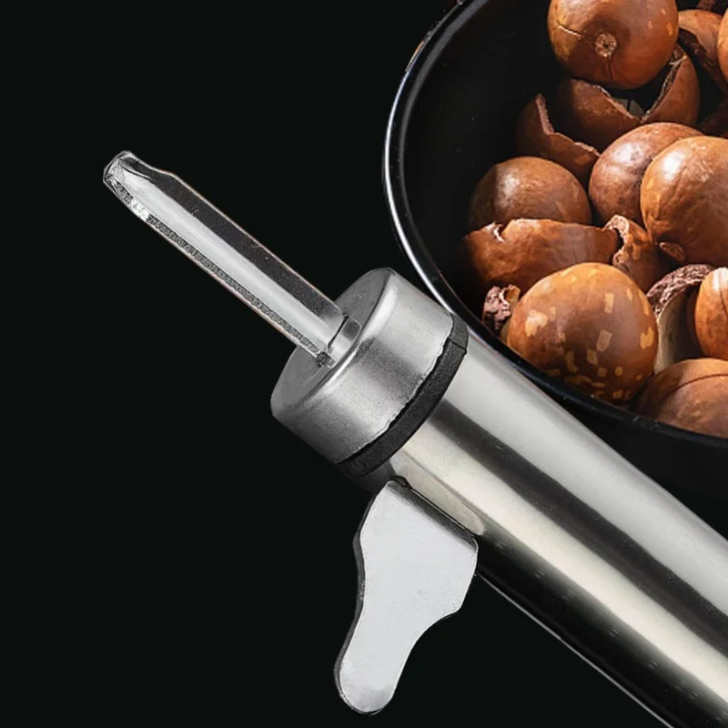 Stainless Steel Walnut Shell Opener Nut Extractor Kitchen Utensils with Hanging Hole