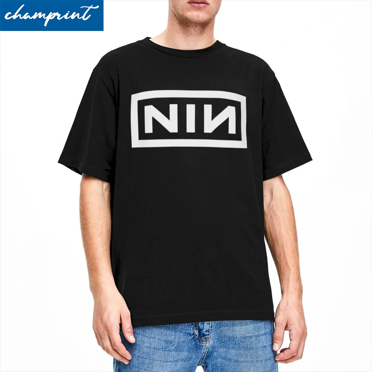 Nine Inch Naills NIN T-Shirt Men Women Music Unique 100% Cotton Tee Shirt Crew Neck Short Sleeve T Shirts Plus Size Clothes