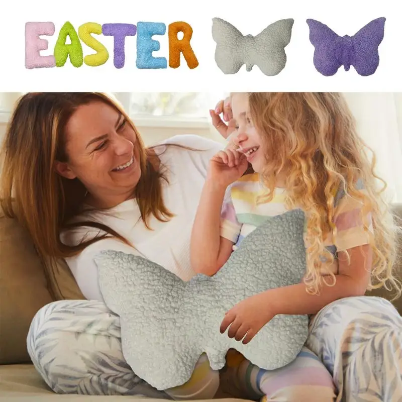 

Easter Plush Toys Fluffy Stuffed Animals Soft Bunny Toys Easter bunny New year kids gift with letters comfortable hugg for kids
