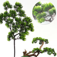 42cm Artificial Plant Pine Branch Green Leaves Fake Plants Home Pine Bonsai Accessories Wedding Flower Arrangement Decoration